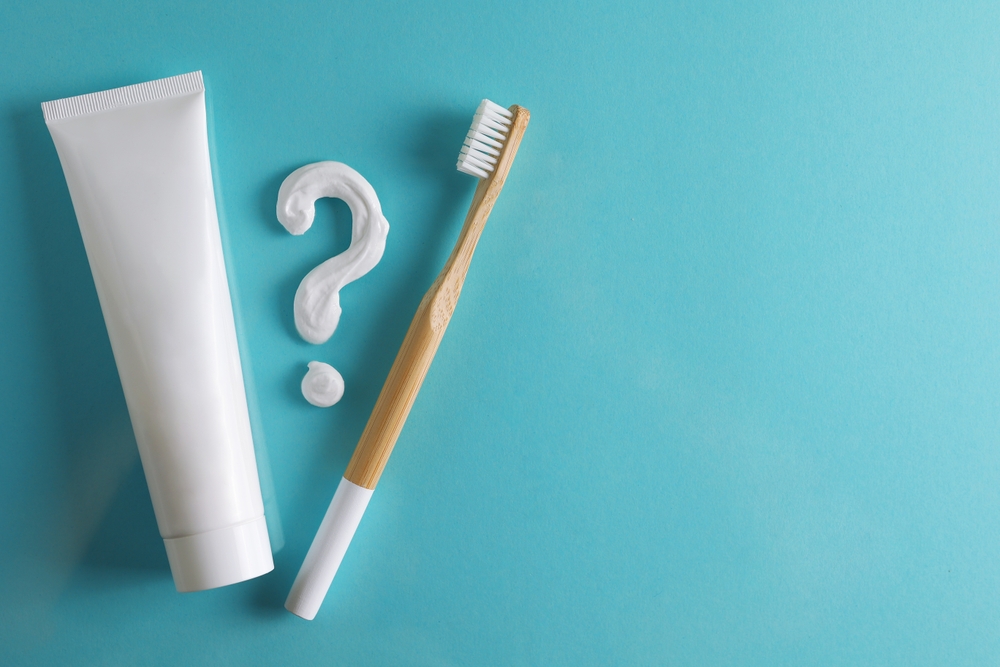 Toothpaste,Question,Mark,On,A,Colored,Background.,Dental,Care,,Oral